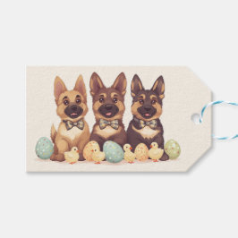 イースタードイツの羊飼い犬 ギフトタグ