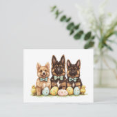 イースタードイツの羊飼い犬 シーズンポストカード (スタンド正面)