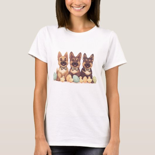 イースタードイツの羊飼い犬 Tシャツ (正面)