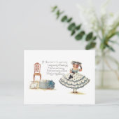 イースタードレスとバンニーの女の子 シーズンポストカード (スタンド正面)