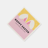 イースターナプキンス春ディナーデコーイースターバニー スタンダードカクテルナプキン (角)