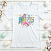 イースターナースティー；かわいいバニー耳&ステトスコップ Tシャツ