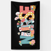 イースターナース聴診器バニーラビットエッグ 横断幕 (縦)