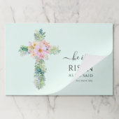 イースターハイライズフローラクロス涙ランチョンマット ペーパーパッド (折り畳み)