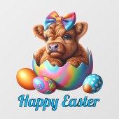 イースターハイランド牛 ウィンドウサイン (シート)