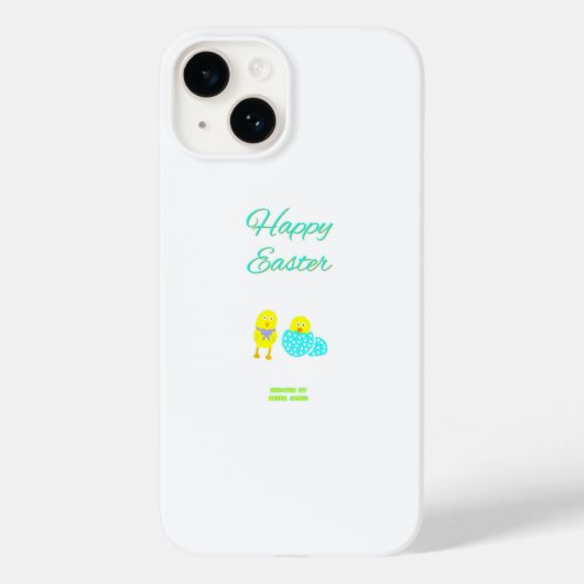 イースターハッチリングアップルiPhone 14ケース Case-Mate iPhoneケース (裏面)