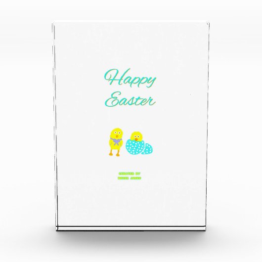 イースターハッチリングズの縦型フォトブロック フォトブロック (正面)