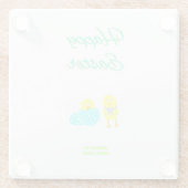 イースターハッチリングズガラスコースター ガラスコースター (裏面)