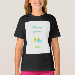 イースターハッチリングズガールズブラックベーシックTシャツ Tシャツ