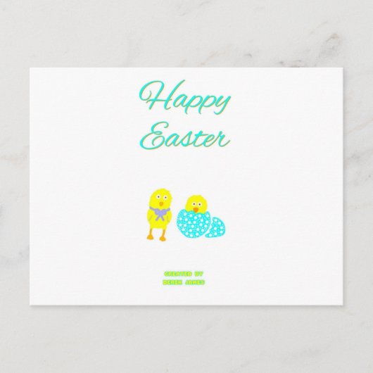 イースターハッチリングズハガキ ポストカード (正面)
