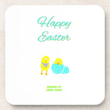 イースターハッチリングズ懸命プラスチックコースター