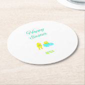 イースターハッチリングズ紙コースター ラウンドペーパーコースター (アングル)