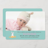 イースターハッチリングフォト招待状水平 招待状 (正面/裏面)