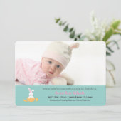 イースターハッチリングフォト招待状水平 招待状 (スタンド正面)