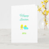 イースターハッチリング標準グリーティングカード カード (黄色い花)