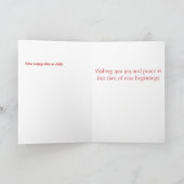 イースターハットの可愛らしい小さなネズミ シーズンカード (内部)