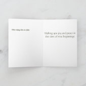 イースターハットホリデーカードのスイートバニー シーズンカード (内部)