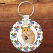 イースターハムスター(チョコレート卵) キーホルダー (正面)