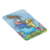 イースターハレとシックなイースターバニーマグネットホリデー マグネット (右側)