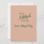 イースターハレルジャフラットカード サンキューカード (裏面)