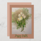 イースターハレルジャフラットカード サンキューカード (正面/裏面)