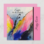 イースターハレルヤのノートカード サンキューカード (正面/裏面)