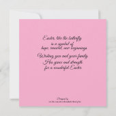 イースターハレルヤのノートカード サンキューカード (裏面)