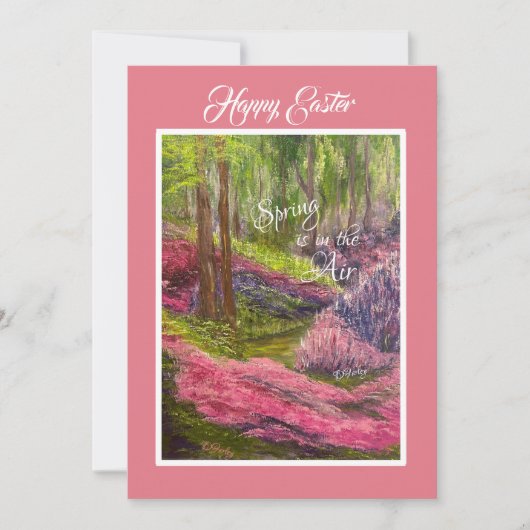 イースターハレルヤのノートカード サンキューカード (正面)