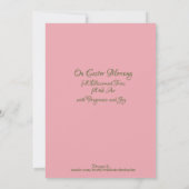 イースターハレルヤのノートカード サンキューカード (裏面)