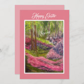 イースターハレルヤのノートカード サンキューカード (正面/裏面)