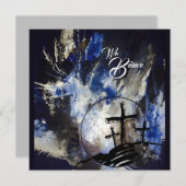 イースターハレルヤのノートカード サンキューカード (正面/裏面)