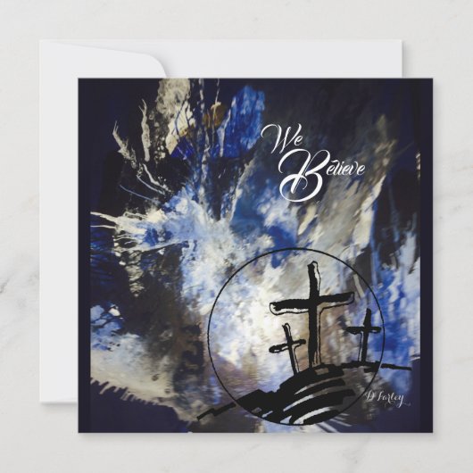 イースターハレルヤのノートカード サンキューカード (正面)