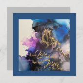 イースターハレルヤのノートカード サンキューカード (正面/裏面)