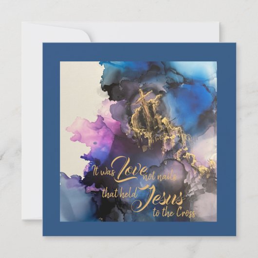 イースターハレルヤのノートカード サンキューカード (正面)