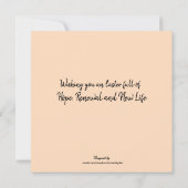 イースターハレルヤのノートカード サンキューカード (裏面)