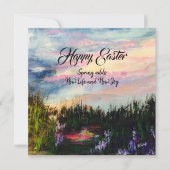 イースターハレルヤのノートカード サンキューカード (正面)