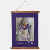 イースターハレルヤノテカード 吊り下げ型タペストリー (正面)