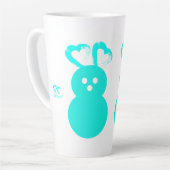 イースターハートうさぎラテマグ カフェラテマグ (左アングル)