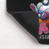 イースターバおもしろいニーウィード喫煙ウサギ4_20日 マウスパッド (コーナー)