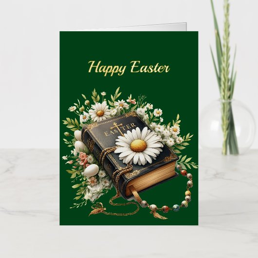 イースターバイブルロザリオイラストレーション 箔シーズンカード (正面)