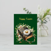 イースターバイブルロザリオイラストレーション 箔シーズンポストカード (立ち正面)