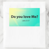 イースターバイブル引用文 長方形シール (バッグ)