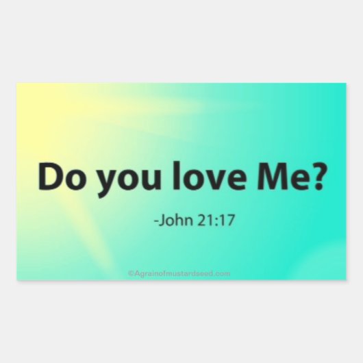 イースターバイブル引用文 長方形シール (正面)