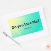 イースターバイブル引用文 長方形シール (封筒)