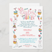 イースターバガンザパスクアガーデンピクニックエッグ狩り 招待状 (正面/裏面)