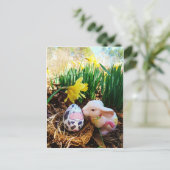 イースターバキスをするニー牛の卵 シーズンポストカード (スタンド正面)