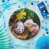 イースターバキスをするニー牛の卵 ペーパープレート (パーティー)