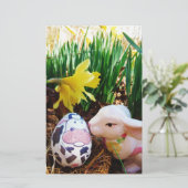 イースターバキスをするニー牛の卵 便箋 (スタンド正面)