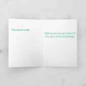 イースターバスケットで愛らしいペットのネズミ シーズンカード (内部)