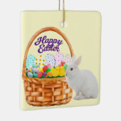 イースターバスケットとバニーオーナメント セラミックオーナメント (右)